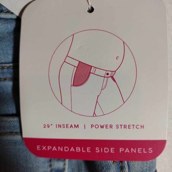 Isabel Maternity Crossover Panel Slim Ankle Pants Blue Size 8 New With Tag - Picture 4 of 12